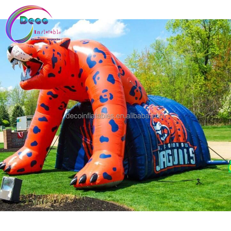 Custom Inflatable Leopard Entryways inflatable football panther tunnel