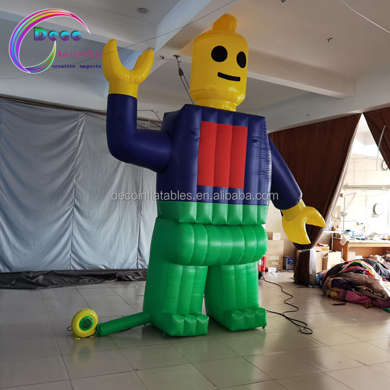 customized inflatable lego man decoration inflatable cartoon mascot