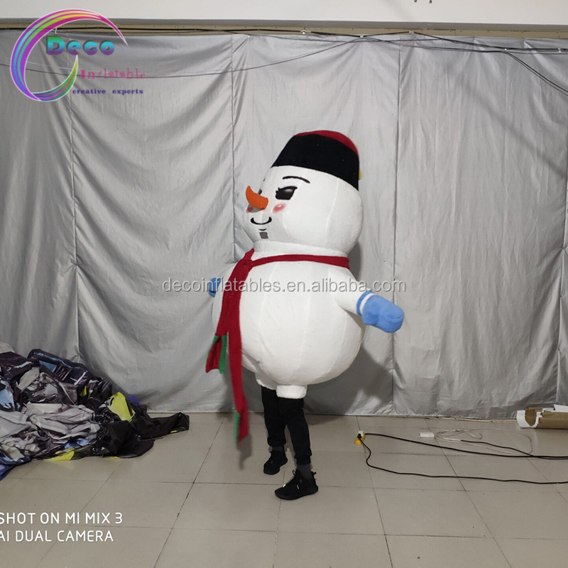 Inflatable Christmas New Year Decoration Olaf Mascot Costume Inflatable Snowman Costume