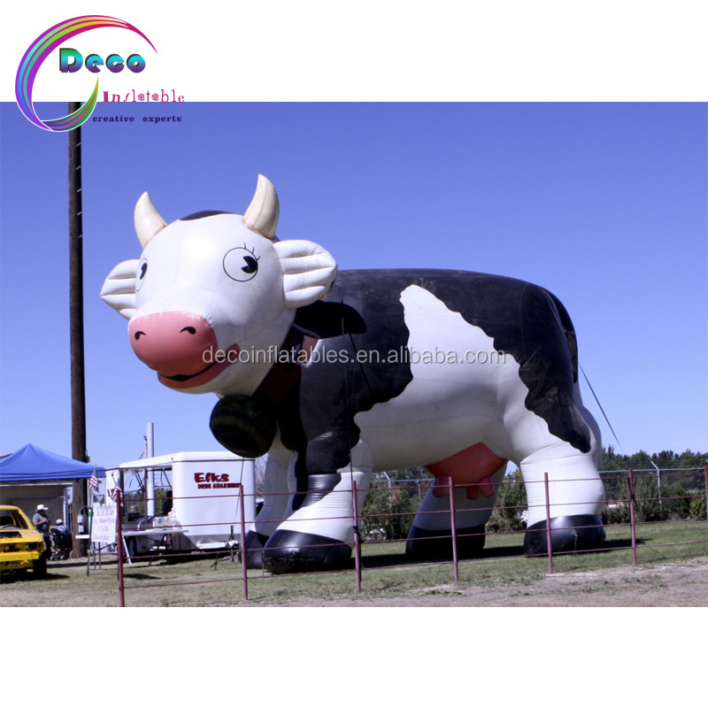 giant inflatable cow for advertising