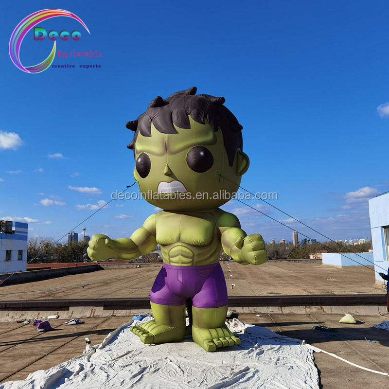 High Quality Inflatable Cartoon Charater Model Green Inflatable Hulk