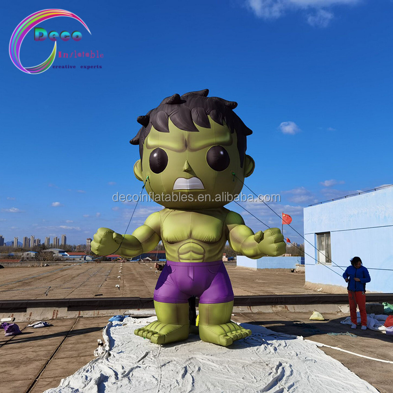 High Quality Inflatable Cartoon Charater Model Green Inflatable Hulk