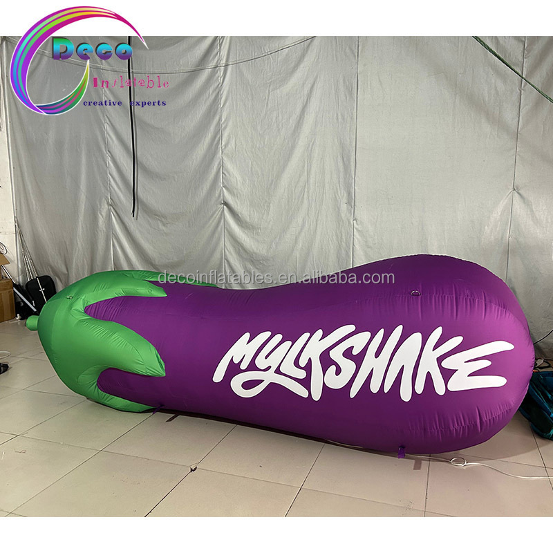 Custom Advertising Campaign Decoration Inflatable Fruit Vegetables Inflatable Eggplant