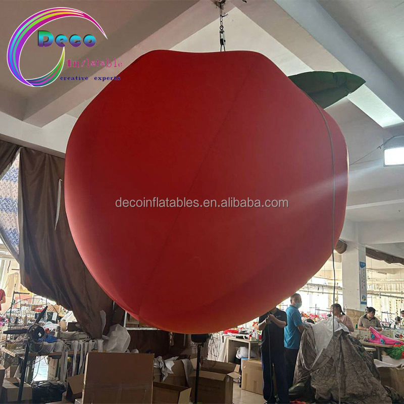 Customized Advertising Inflatable Fruit Model Hanging Inflatable Peach