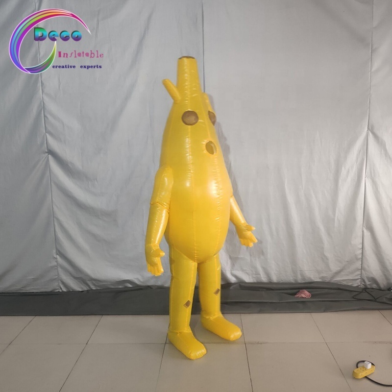 Funny Pary Holiday Walking Mascot Costume Inflatable Fruits Costume Inflatable Banana Costume