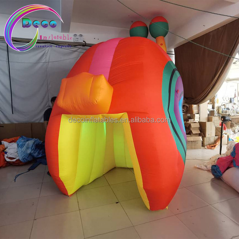 Custom Activity Decoration Parade Cartoon Inflatable Walking Snail