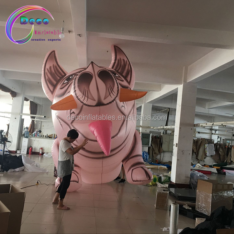 newest pink giant inflatable pig for advertising promotion