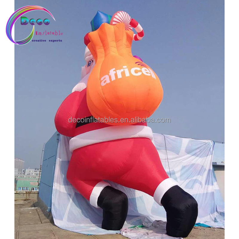 Christmas Inflatable Santa Claus For Event Advertising Inflatable Moscot Santa