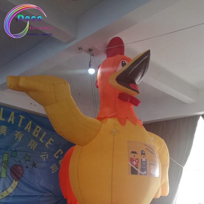 Customized Giant Advertising Promotional Decoration Inflatable Cartoon Animal Inflatable Chicken