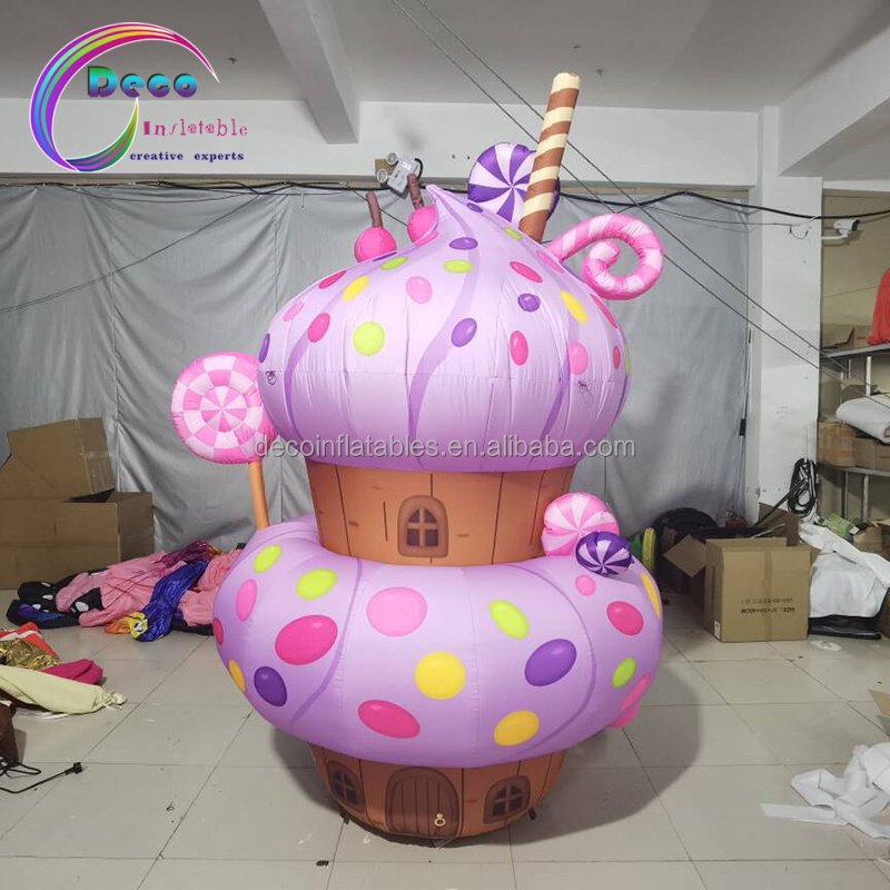 Holiday Decoration Inflatable Cake Dessert Model Inflatable Muffin Cupcakes