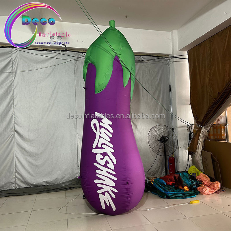 Custom Advertising Campaign Decoration Inflatable Fruit Vegetables Inflatable Eggplant