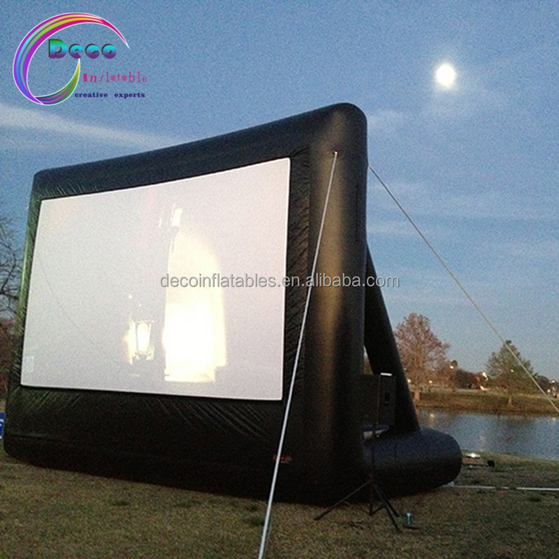 professional floating movie theater screen inflatable outside inflatable movie water screen theatre