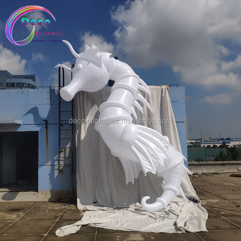 Hot sale giant seahorse, LED inflatable sea horse for advertising