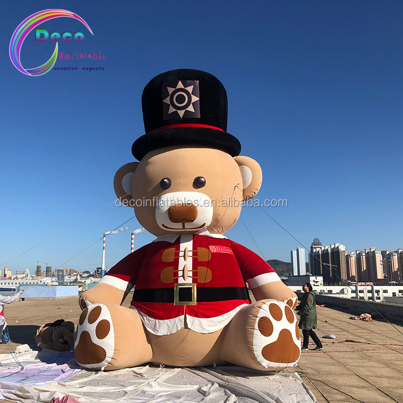 Soft plush material Giant inflatable cartoon teddy bear