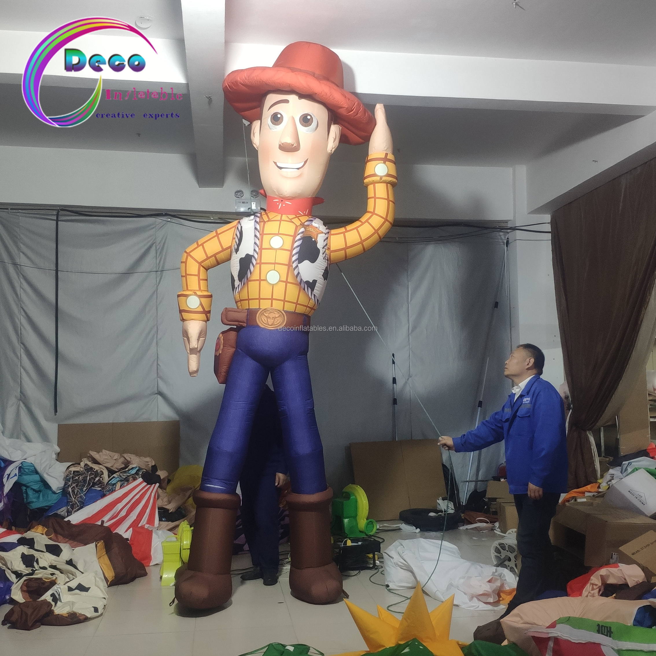 High Quality Inflatable Boy Inflatable Cartoon Charater Model Inflatable Cowboy