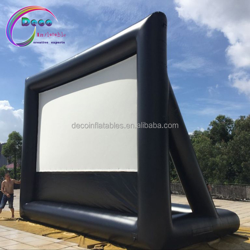 Outside Cinema Party Film Airscreen Portable Projection Blow Up Outdoor Inflatable Projector Movie Screen