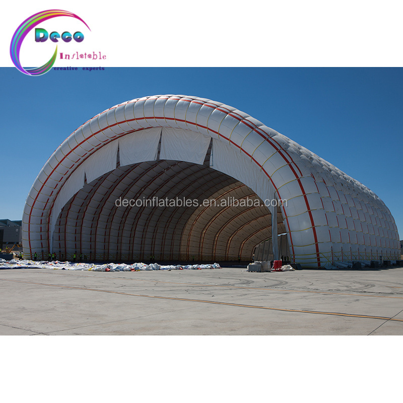 custom inflatable aircraft hangar tent