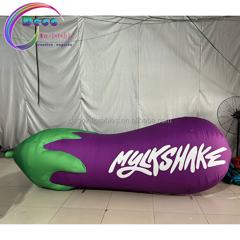 Custom Advertising Campaign Decoration Inflatable Fruit Vegetables Inflatable Eggplant