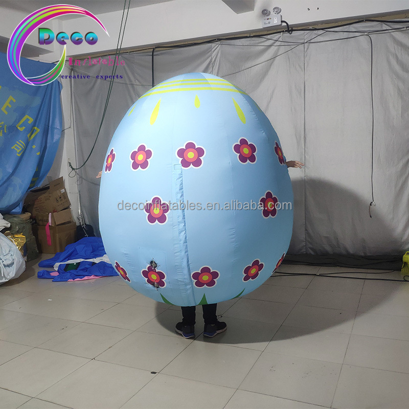 Easter walking parade inflatable eggs costume factory price inflatable egg costume for sale