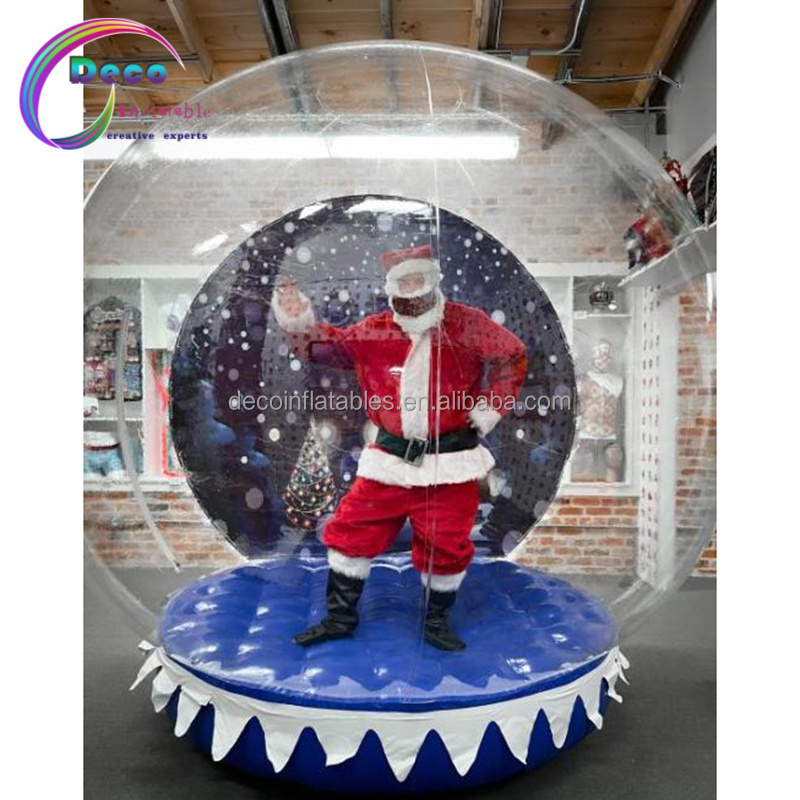 inflatable snow globe display for Christmas event party show photo booth