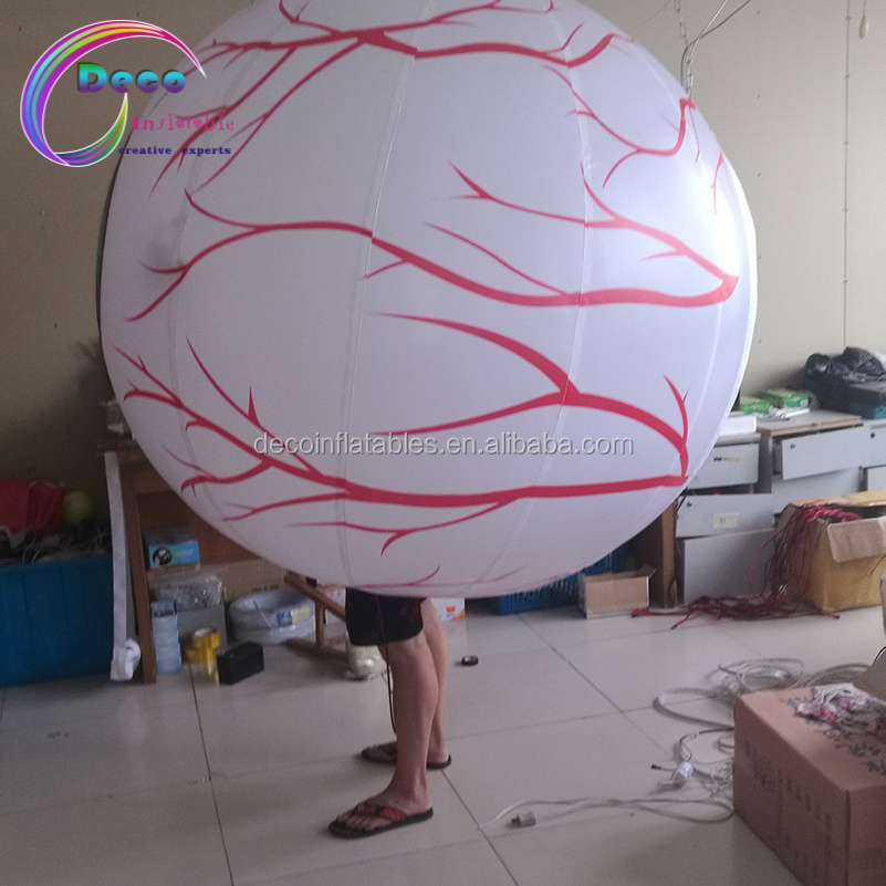 Fashionable walking inflatable costume,inflatable eyeball costume