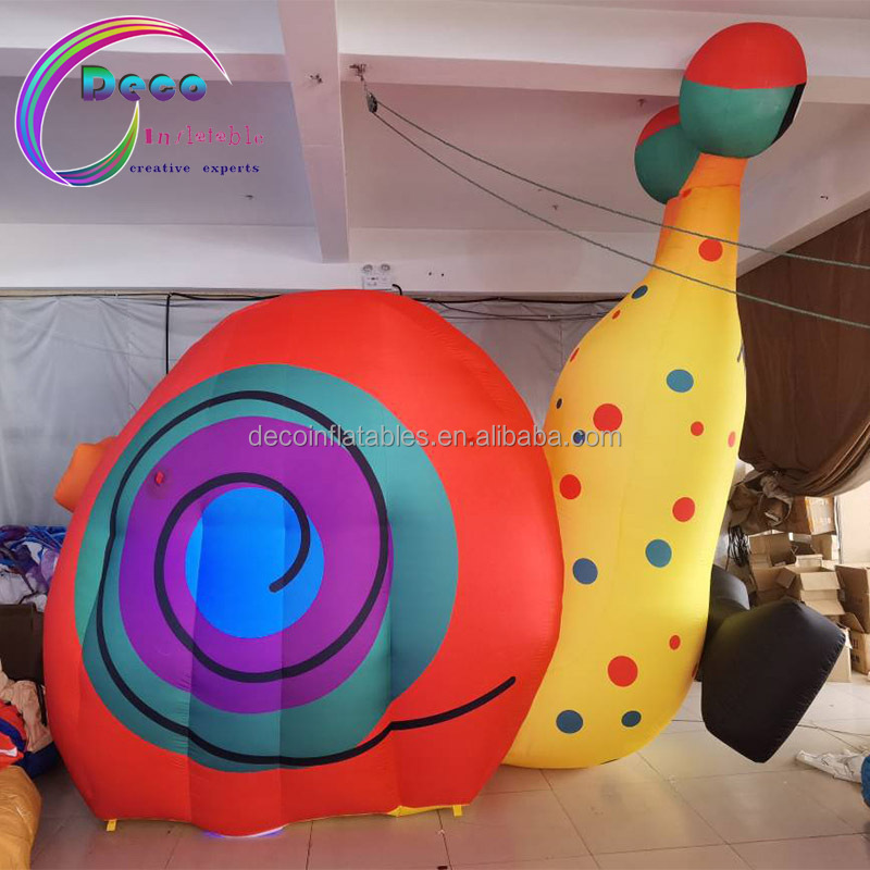 Custom Activity Decoration Parade Cartoon Inflatable Walking Snail