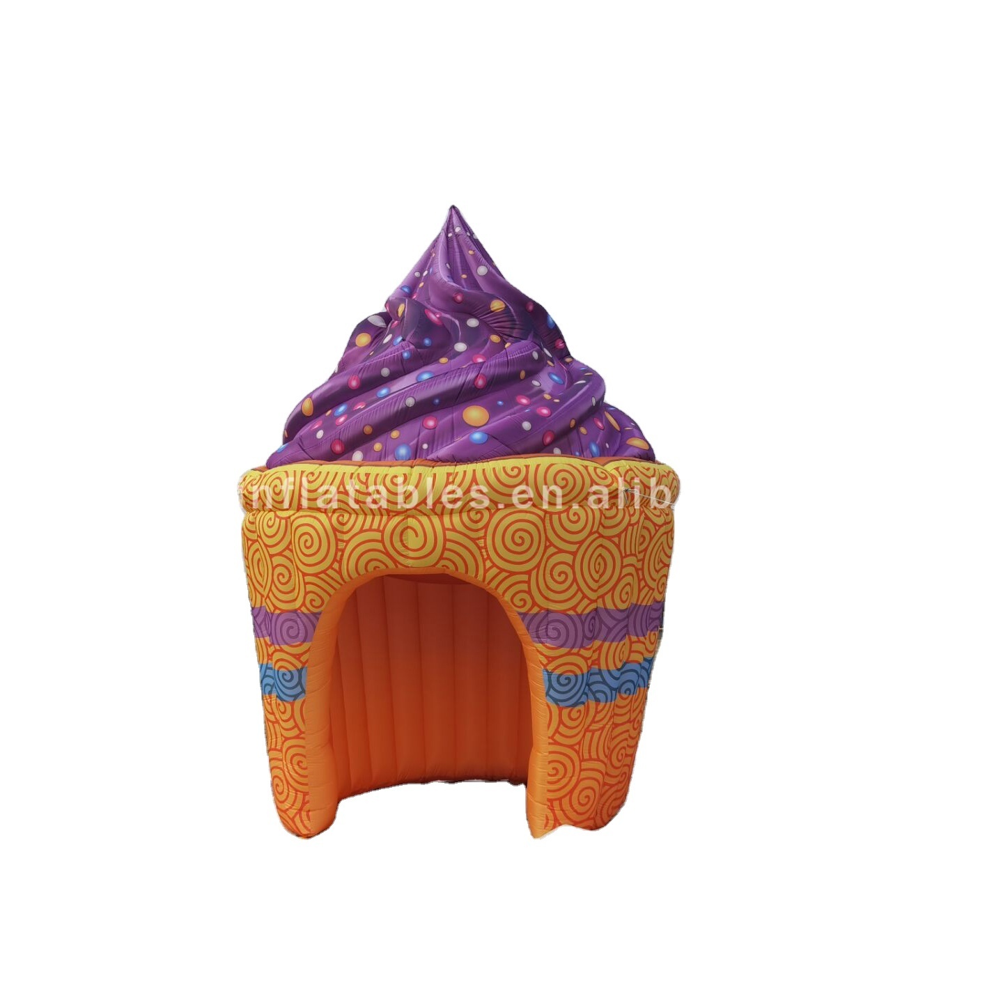 malls Inflatable ice cream advertising Inflatable Ice Cream Cone Concession Stand Booth tent