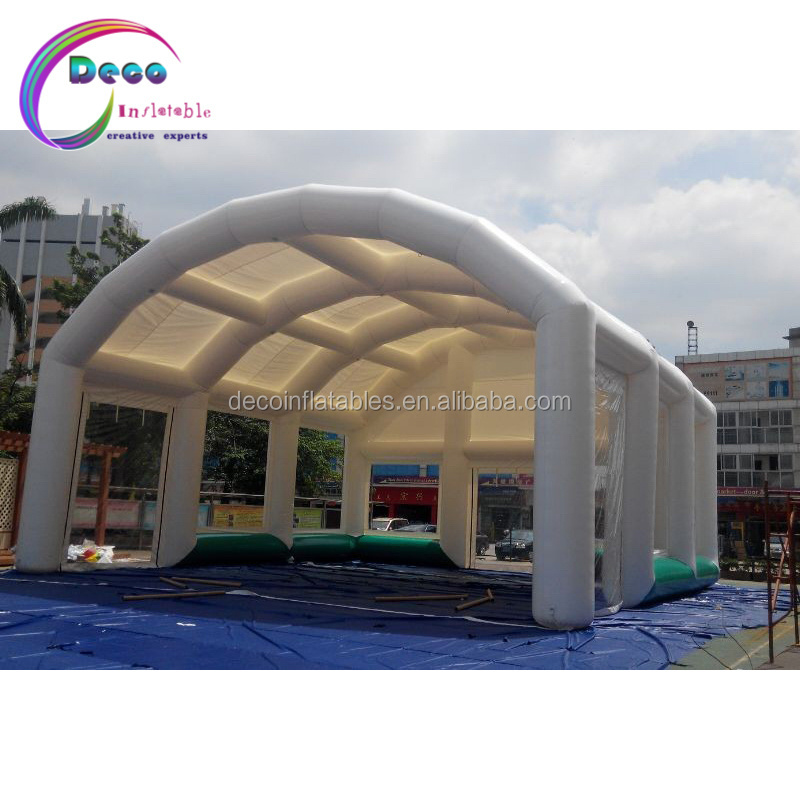 Giants green and white dome tent cover inflatable tennis court for sport game