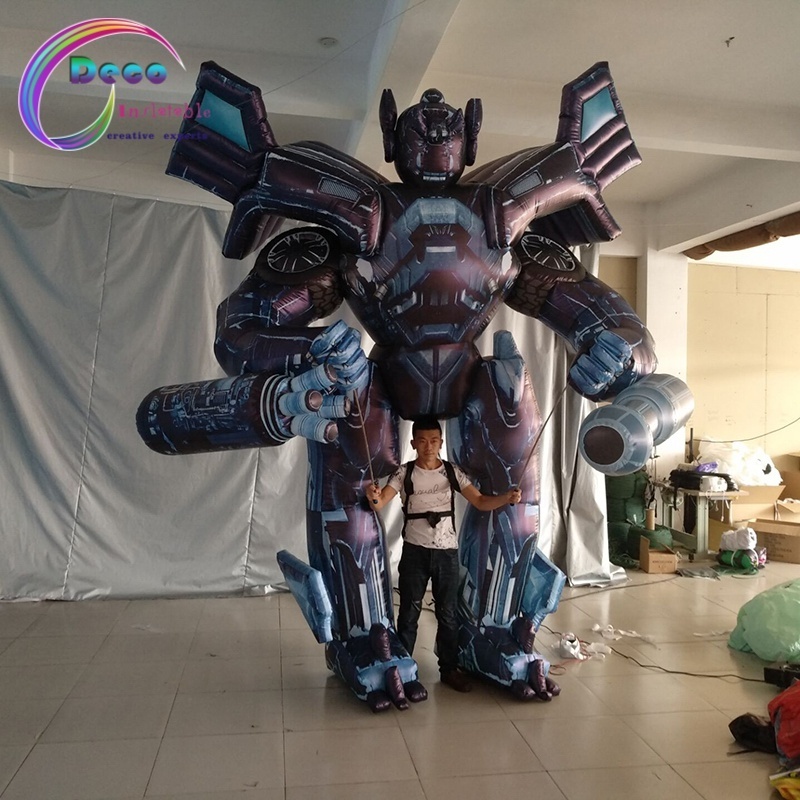 Giant Decoration Walking Inflatable Robot Toy Costume