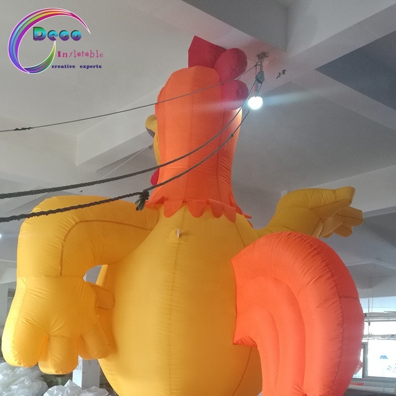 Customized Giant Advertising Promotional Decoration Inflatable Cartoon Animal Inflatable Chicken