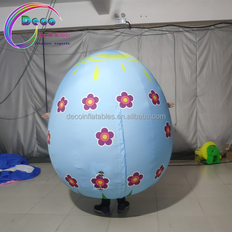 Easter walking parade inflatable eggs costume factory price inflatable egg costume for sale