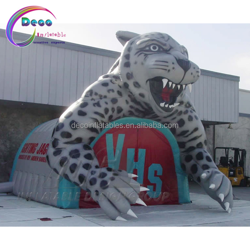 Custom Inflatable Leopard Entryways inflatable football panther tunnel