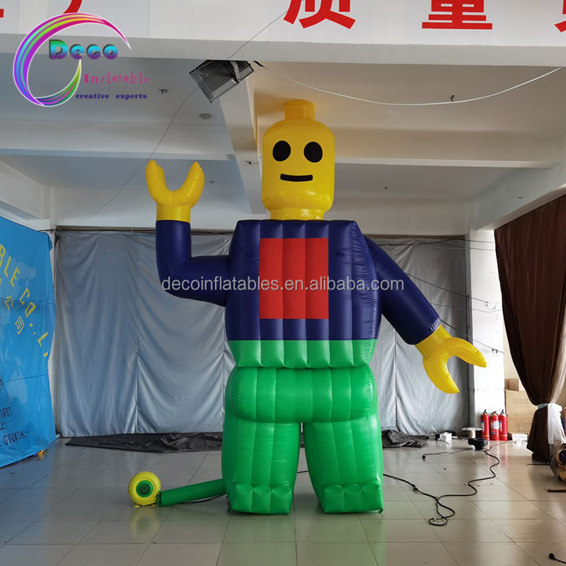 customized inflatable lego man decoration inflatable cartoon mascot