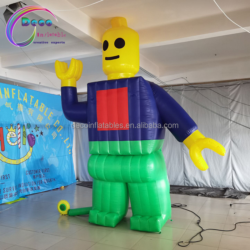 customized inflatable lego man decoration inflatable cartoon mascot