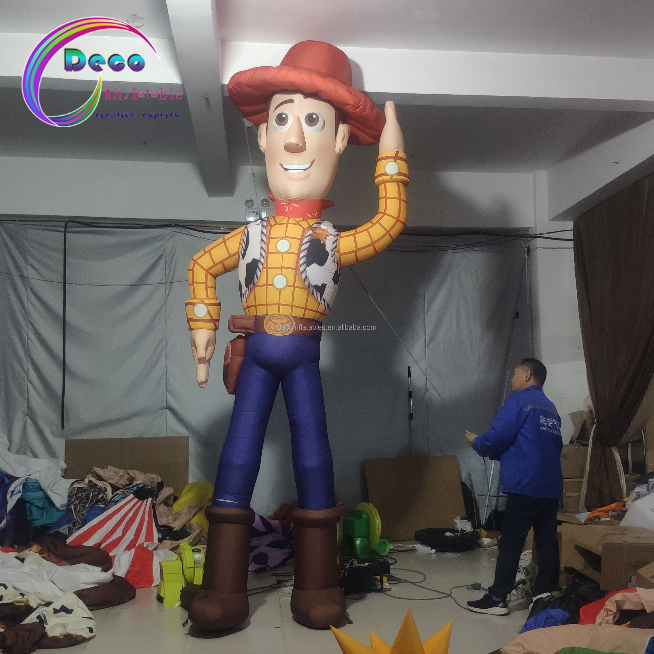 High Quality Inflatable Boy Inflatable Cartoon Charater Model Inflatable Cowboy