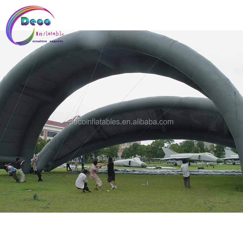 Custom Outdoor Giants Inflatable hangar tent/ Airtight large inflatable building inflatable garage