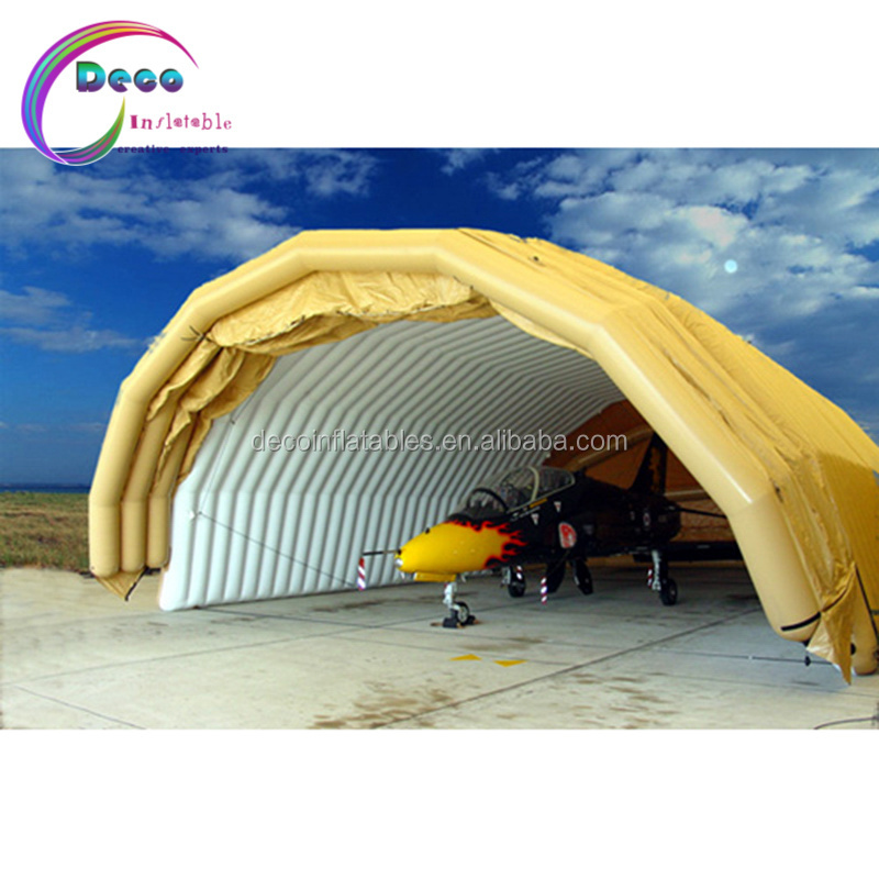 Custom Outdoor Giants Inflatable hangar tent/ Airtight large inflatable building inflatable garage