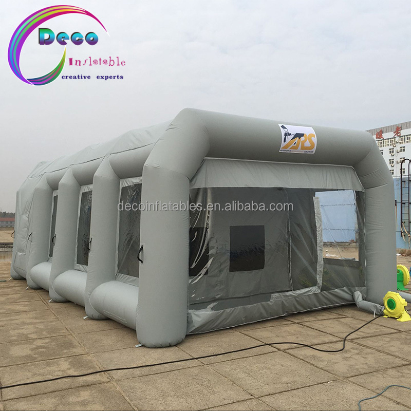 Customized portable inflatable car cover repair workshop wash shelter inflatable car garage tent