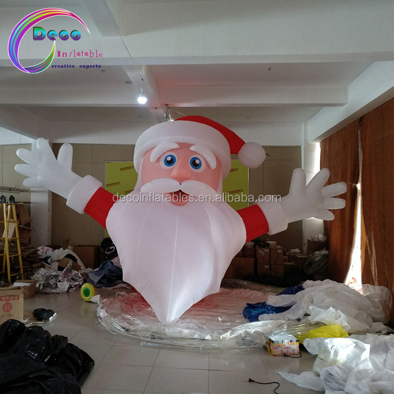 inflatable outdoor christmas decorations giant inflatable Santa Claus