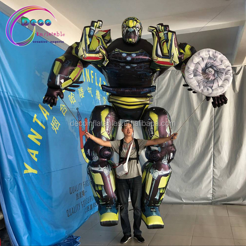 Customized inflatable giant inflatable walking robot model costume for inflatables advertising