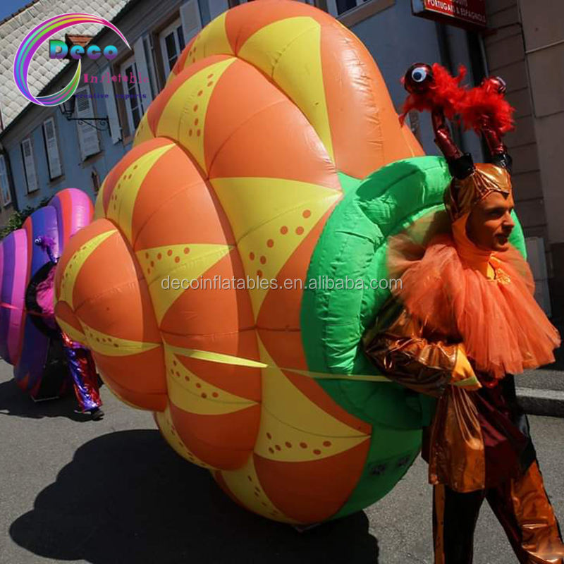 Inflatable Walking Snail shell Costumes inflatable animal costume with big snail shell