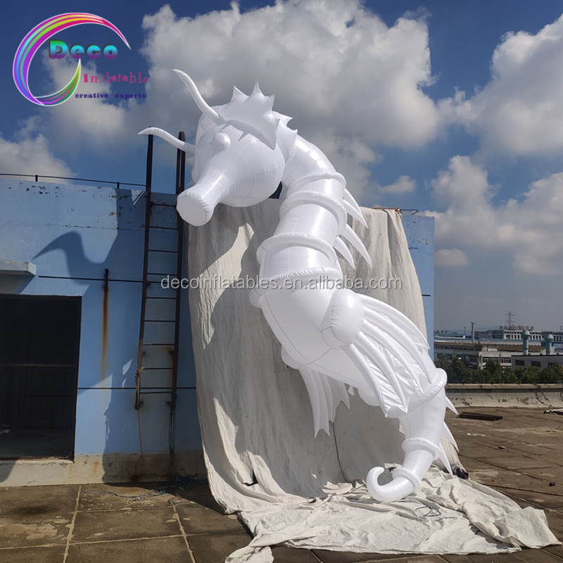 Hot sale giant seahorse, LED inflatable sea horse for advertising