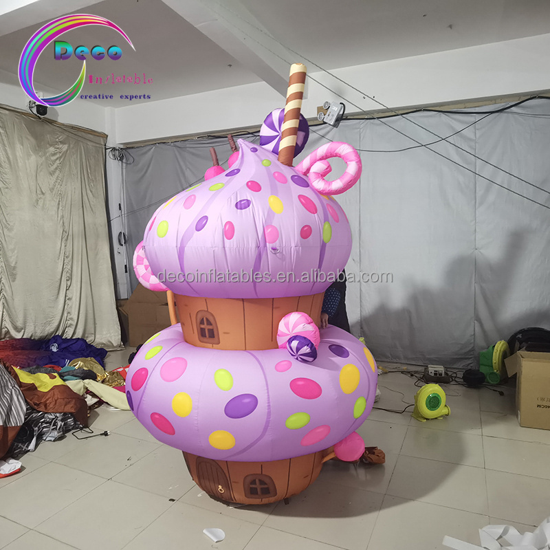 Holiday Decoration Inflatable Cake Dessert Model Inflatable Muffin Cupcakes