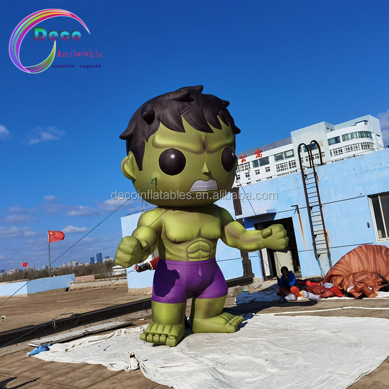 High Quality Inflatable Cartoon Charater Model Green Inflatable Hulk