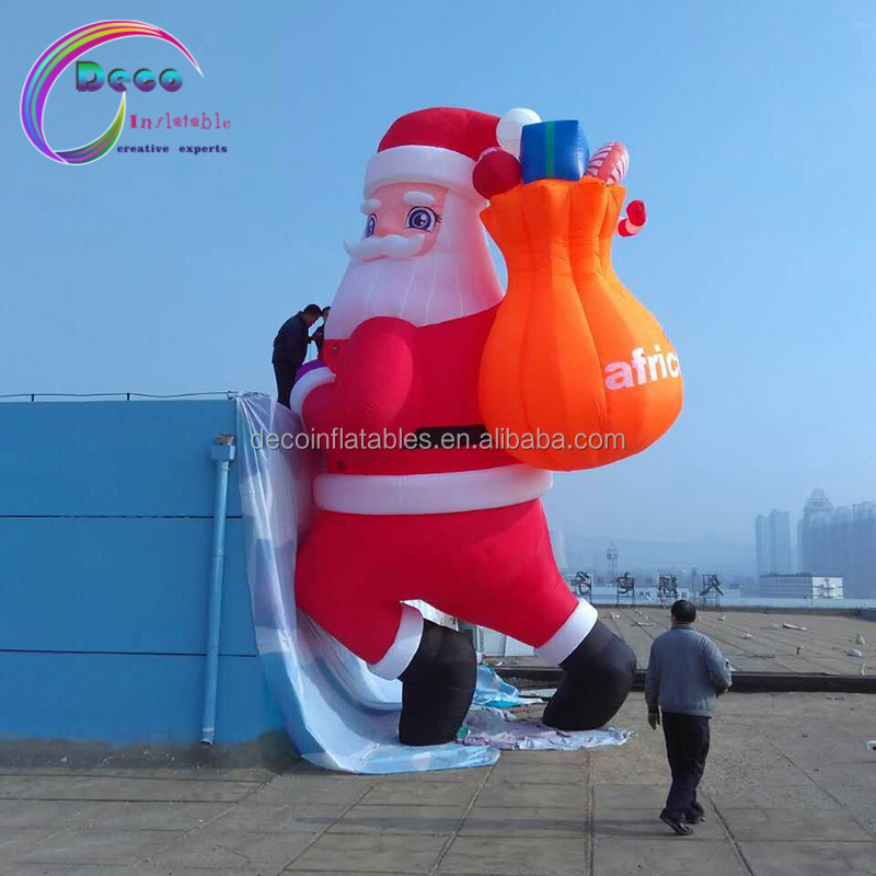 Christmas Inflatable Santa Claus For Event Advertising Inflatable Moscot Santa