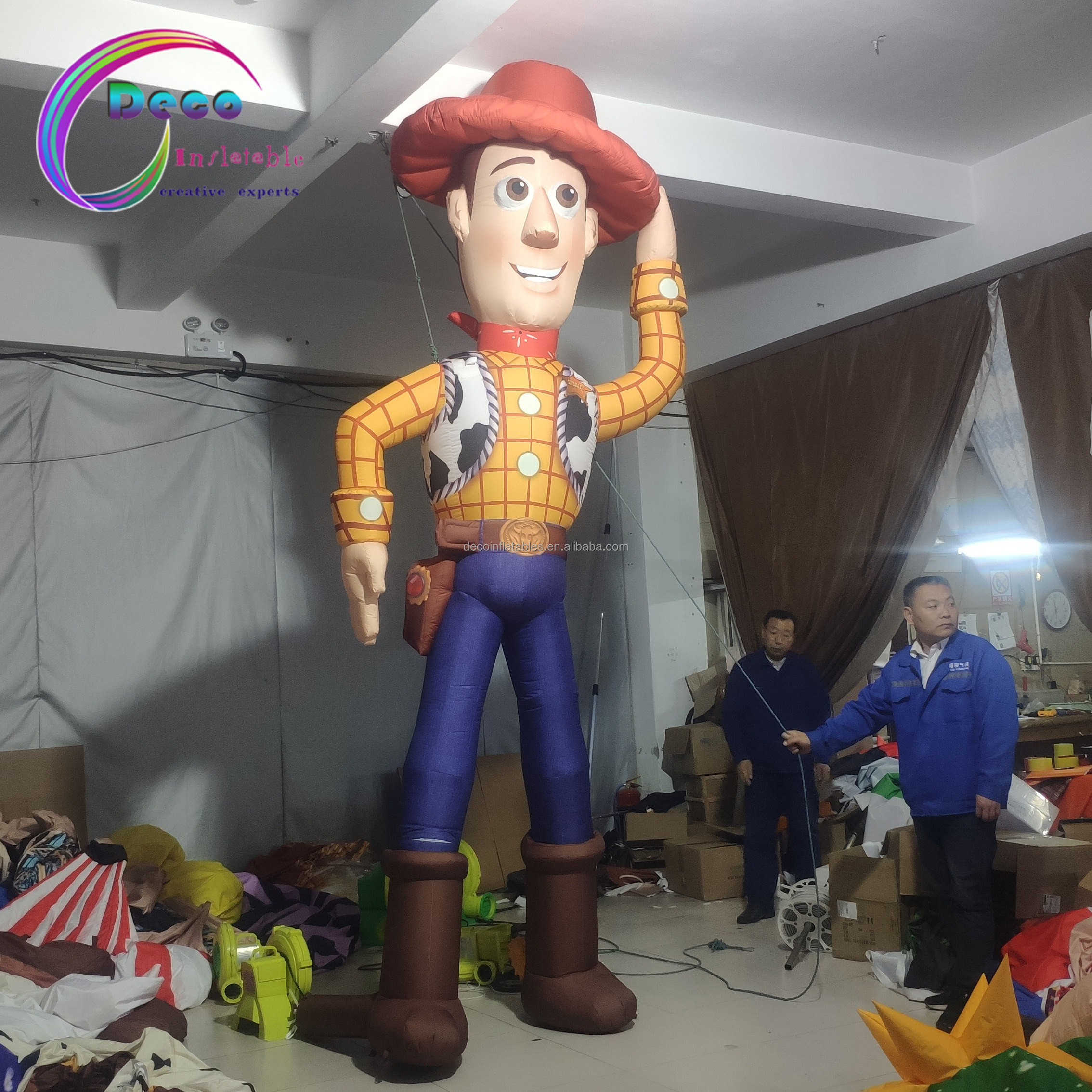 High Quality Inflatable Boy Inflatable Cartoon Charater Model Inflatable Cowboy