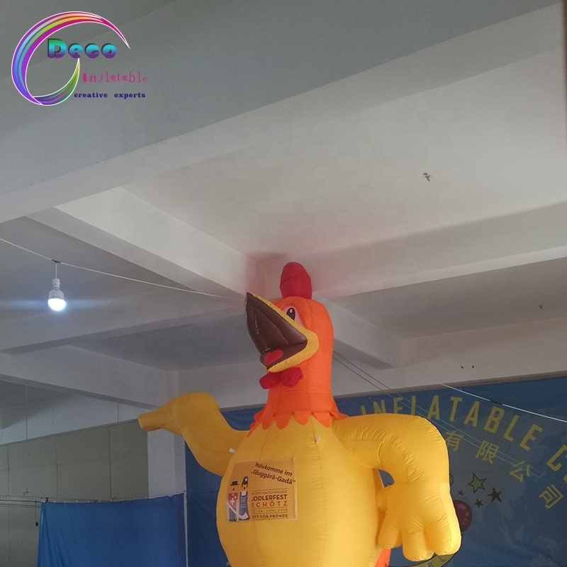 Customized Giant Advertising Promotional Decoration Inflatable Cartoon Animal Inflatable Chicken