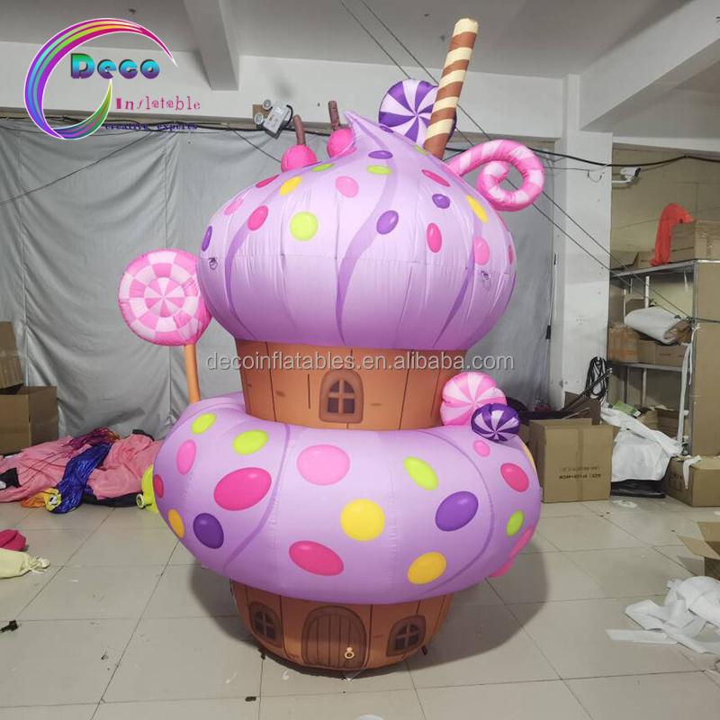 Holiday Decoration Inflatable Cake Dessert Model Inflatable Muffin Cupcakes