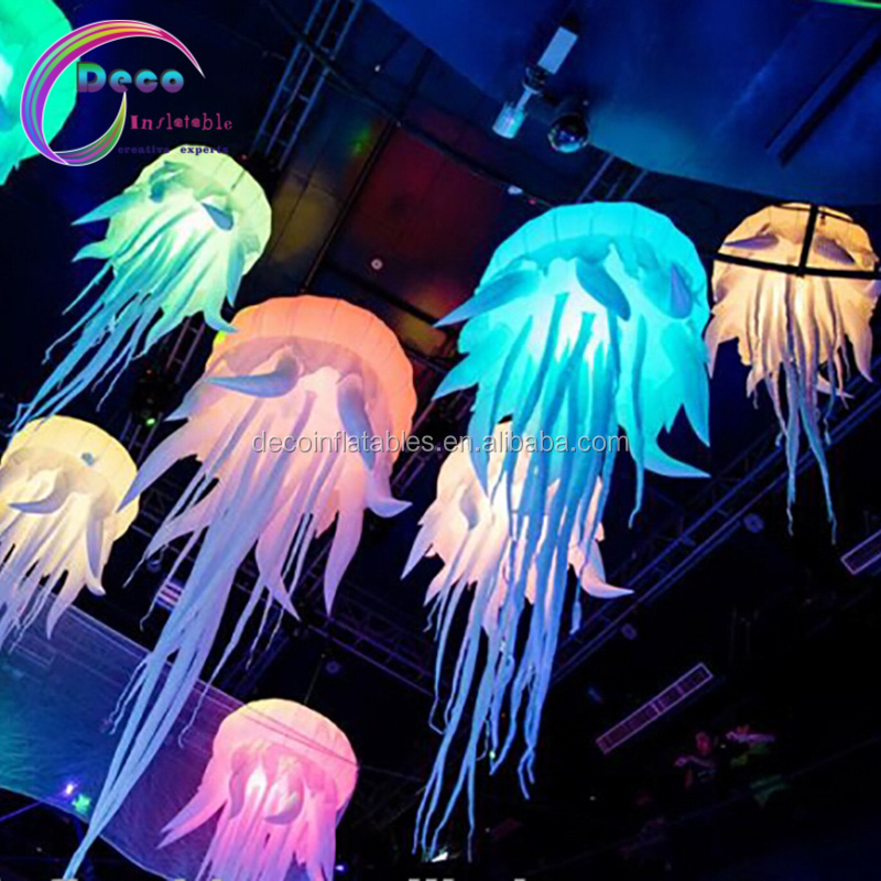 Attractive Lighting Decoration Inflatable Ball/Jellyfish Balloon For Wedding Decoration