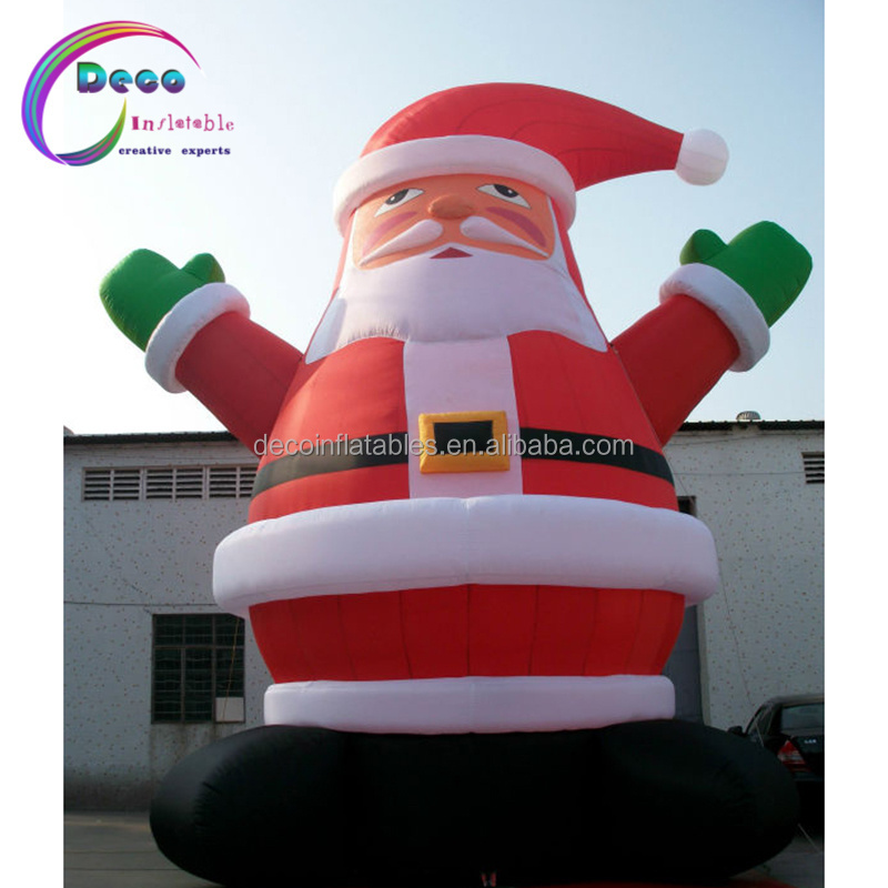 Outdoor yard decorations Inflatable christmas blow ups santa claus inflable